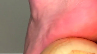 Foot Crush Onion 4K Feet Video POV