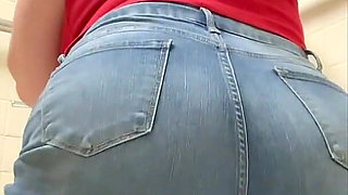 Horny Girl in the Bathroom Teasing You with Her Big Ass