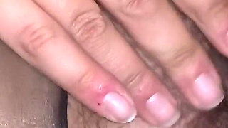 I Fuck My Pussy in Black Pantyhose and a Huge Dildo
