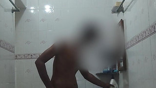 Cute Indian GF & BF Bathing Sucking Fucking Together