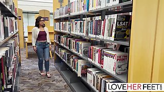 Library Hookup - A Foot Fetish Story With Feet Slave And Dharma Jones