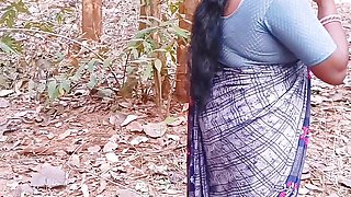 Desi jungle sex. Beautiful bhabi fucking husbend's brother big dick in forest. Telugu dirty talks.