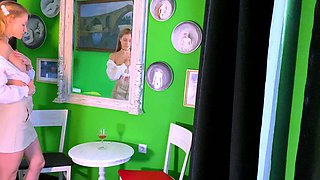 Sexy teen ebony solo toy masturbation