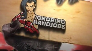 Two Hot Halloween Sluts Make a Big Dick Guy Comes Like a Fountain in Halloween Costumes Before the Party