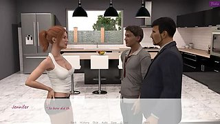 Stepbrother Spanks & Kisses Hot Wife Jennifer - Full HD Uncensored