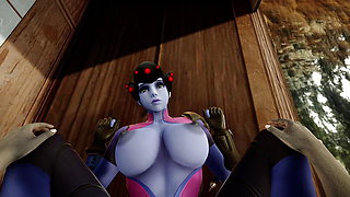 Widowmaker blowjob and deepthroat Overwatch SFM