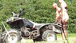 Took my stepmom for a ride on an ATV and fucked her