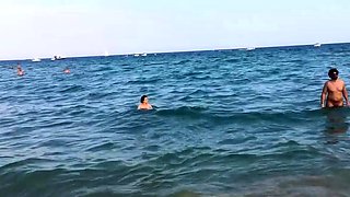 Blonde and brunette having group sex