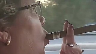 Cigar Exhibitionist Dawn on the Highway