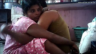 Indian village house wife kissing ass