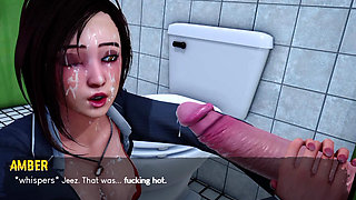 Blowjob at the bathroom 3D game