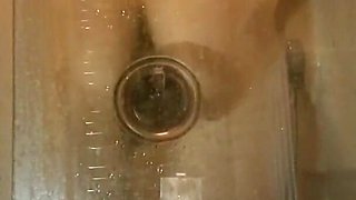Wife Fucks Herself in the Shower