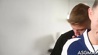 Cheeky Jock Roomie Nuru Massaged & Fucked By Slutty Stud - Ryder Owens, Logan Aarons