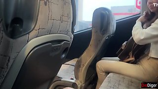 Dick Flashing - Risky Handjob In Bus Full Of People Cum By Hand