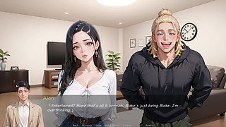 Anime Babe Masturbates Thinking About Big Cock- Ntr'ed by My Friend Gameplay #2 an Ai Porn Game