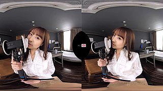 Japanese Specializing In ASMR - pov vr with hairy pussy Asian in stockings