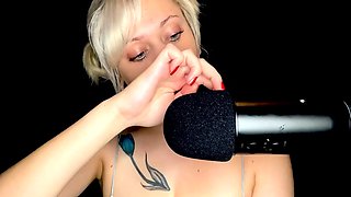 Blonde tight pussy babe solo toy fun in glamour masturbation