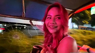 Big tits Thai teen really gets into it