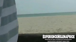 Claire Black And Novan Ryan In Exhibitionist Latina Girlfriend Teasing Cocks On A Nude Beach!!!