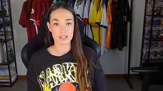 Hot Brunette Solo Masturbation - Nightmare Code Valentine Hentai Reaction