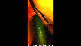 Squirting Homemade Whore Extreme Cucumber Insertions Part Seven - Uncut Clips