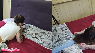 Stepmom MILF Hot Blonde Small Tits Big White Ass Hairy Pussy Facesitting Doggystyle Fuck Cumshot in Body Part 4
