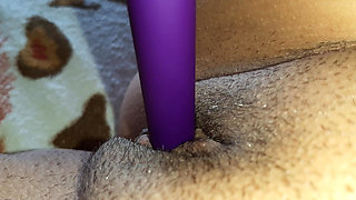 My pussy is dripping and my swollen clit is shaking from an intense orgasm from the vibrator