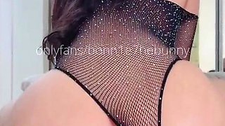 Stacked brunette goes solo toys and masturbation