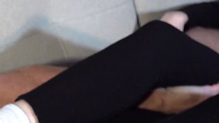 Bella's Footjob and Handjob in Worn White Socks - (dreamgirls in Socks)