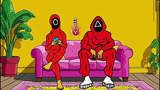 Cuckold Squid Games. Animated Parody of the Squid Game Cartoons Animation