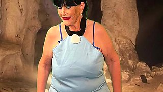 The Flintstones: Granny Betty Rubble Masturbates, Sucks Fred’s Cock & Fucks Him