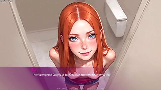 Horny Wife Fucked by a Stranger in Public Toilet and Cheated Husband - 3D Hentai Animated Porn - Mila Ai