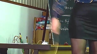 School Bastinado with Two Blonde Teachers