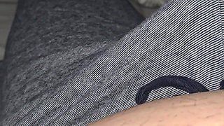 Step mom hand slip under step son underwear touching his dick in erection