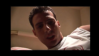 MILF Stepmom Discovers Guy Masturbating and Touching His Pussy