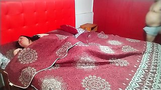 Stepmother Lets Her Stepson Into Her Bed, Gets Her Ass Filled with Cum