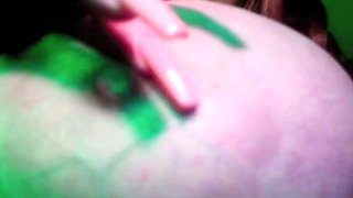 Slutty amateur flashing her big boobs in the backseat