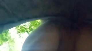 Wife Fucked Outside, Pussy Flowing with 2 Creampies