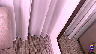 Hot spanish chick with big natural tits gets dick in tight butt