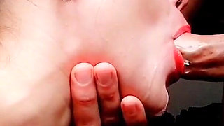 Deep throat and creampie anal with massive cum
