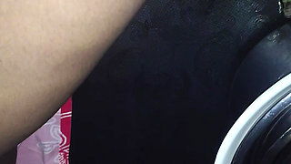 Pregnant wife in kitchen