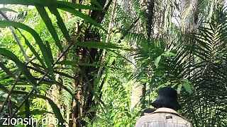 African Lovers in Bush Fucking