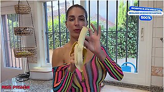 My Roommate Was Eating A Banana In The Kitchen I Shouldnt Have Walked In With Her Mouth That Full With Miss Pasion