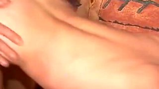 Mature masturbates after making cock cum
