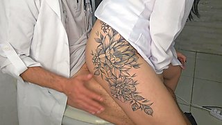 Slutty Nurse Catches Doctor in Hospital Bathroom and Sex Spanking Is Emergency!