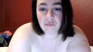 Big-Titted BBW Amateur's Hairy Webcam Show