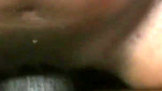 An oiled big ass ebony pounded in her pussy and milked on ass from BBC dude