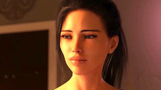 Buxom mature lady aids man to double climax with hand and passionate intimacy - Animation MILF wants Cum