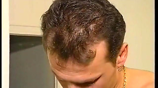 Hairy chick is bouncing on her lover's big dick