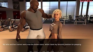 A husband caught his wife cheating with her personal trainer, Hotwife fucks BBC - Hotwife 20